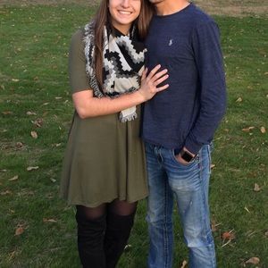 Dark Green T-shirt Dress